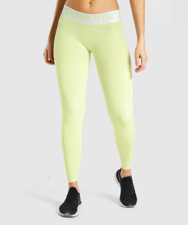 Damske Legíny Gymshark Flex Low Rise Svetlo Zelene | JA8057246